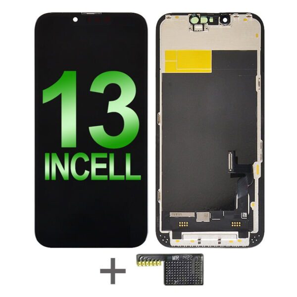 LCD Screen Digitizer Assembly With Frame for iPhone 13 (RJ Incell/ Aftermarket Plus) - Black