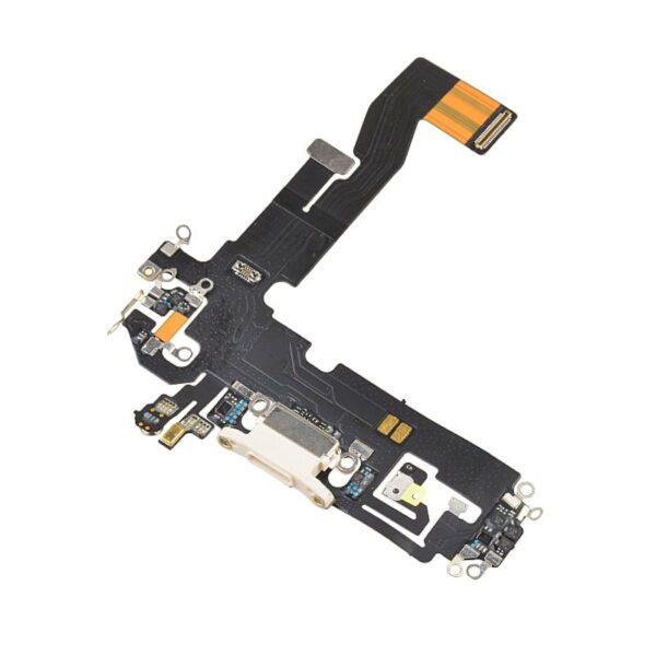 Charging Port with Flex Cable for iPhone 12 Pro (High Quality) - Silver